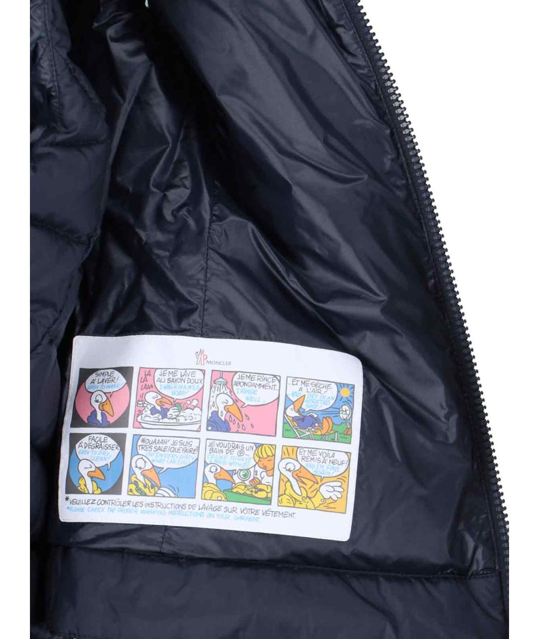 MONCLER Синий полиамидовый жилет, фото 5