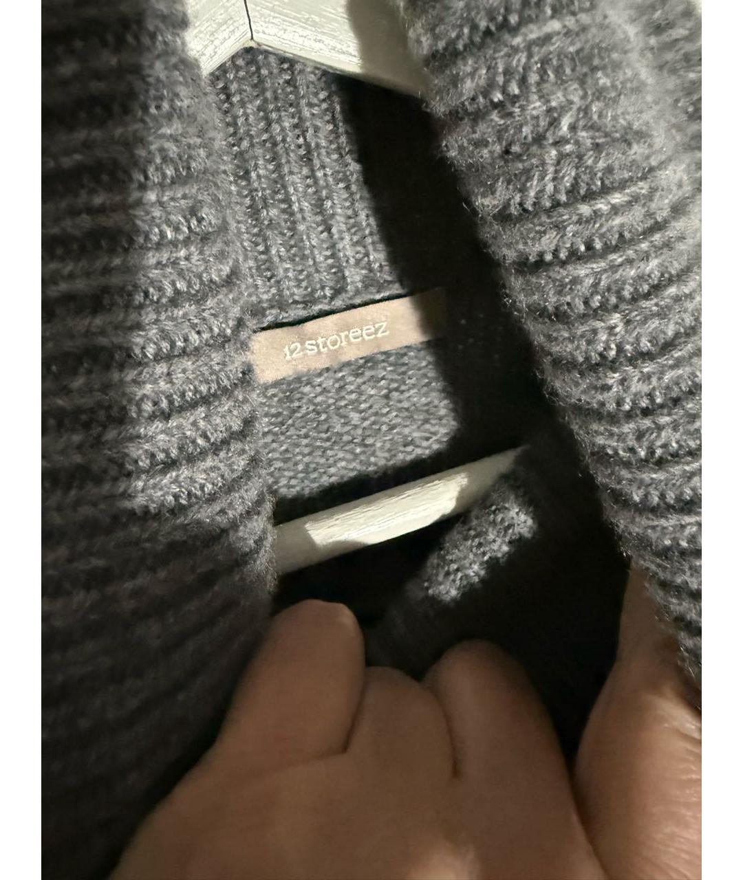 12 STOREEZ Серый кашемировый джемпер / свитер, фото 8