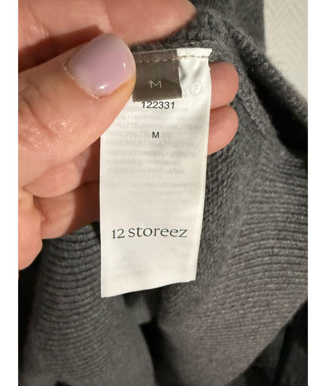 12 STOREEZ Серый кашемировый джемпер / свитер, фото 6