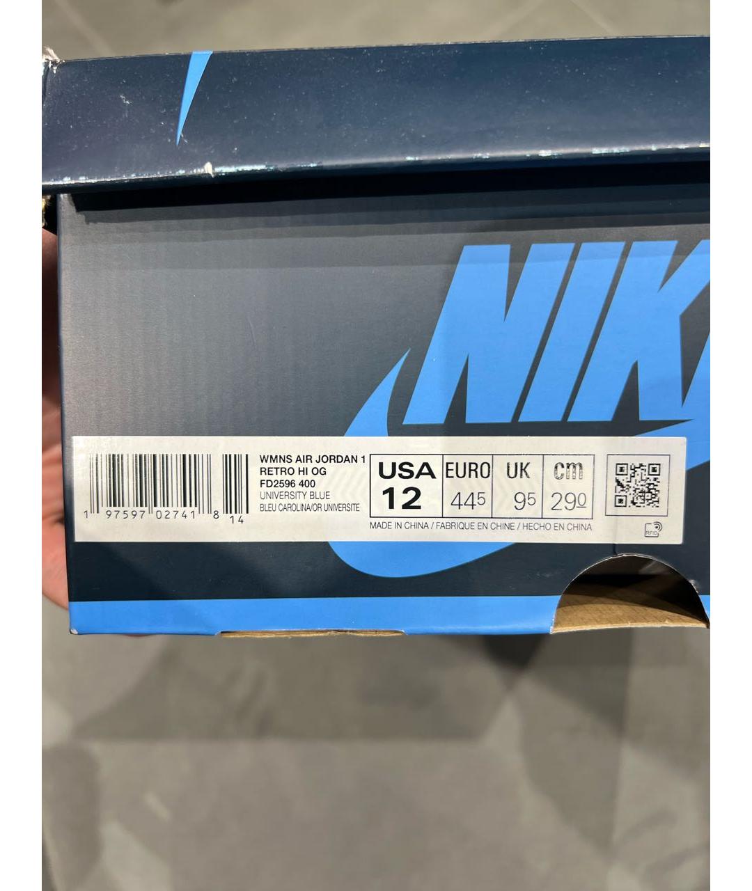 JORDAN Мульти кожаные высокие кроссовки / кеды, фото 5