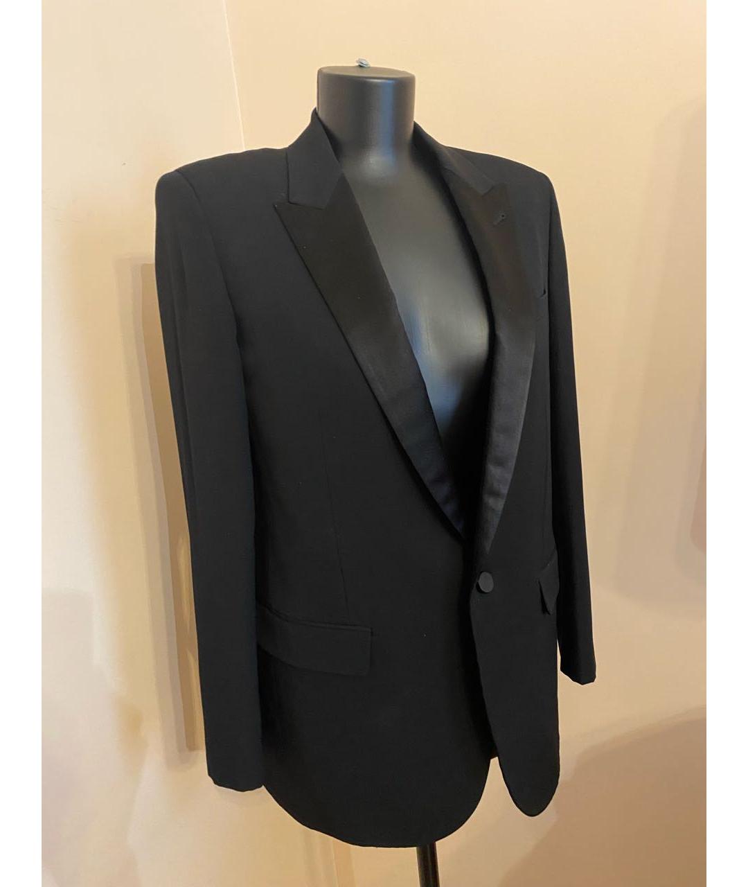 SAINT LAURENT Черный шерстяной жакет/пиджак, фото 6