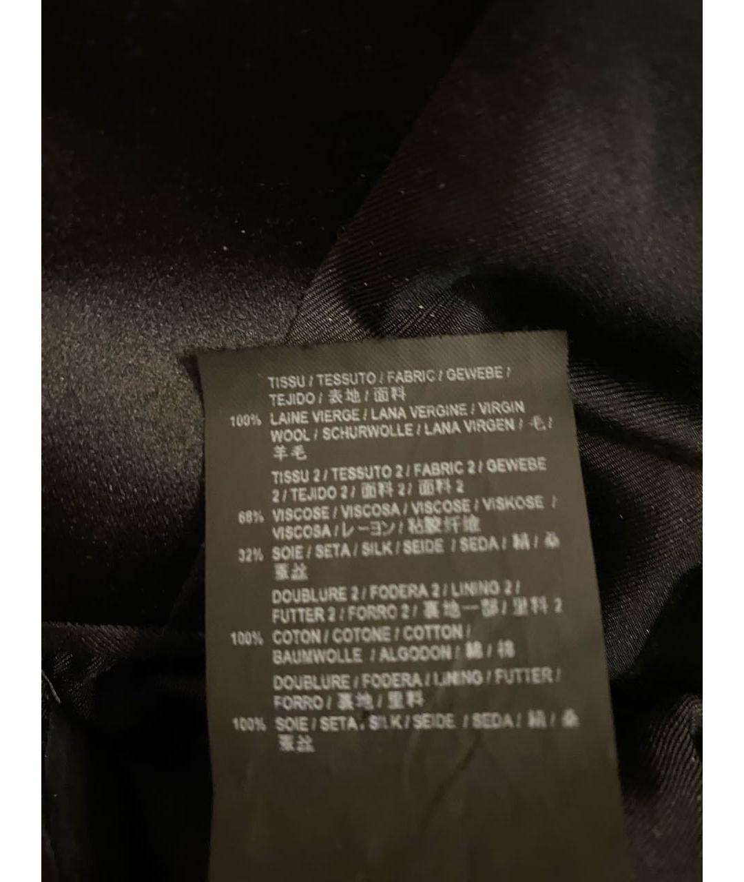 SAINT LAURENT Черный шерстяной жакет/пиджак, фото 7