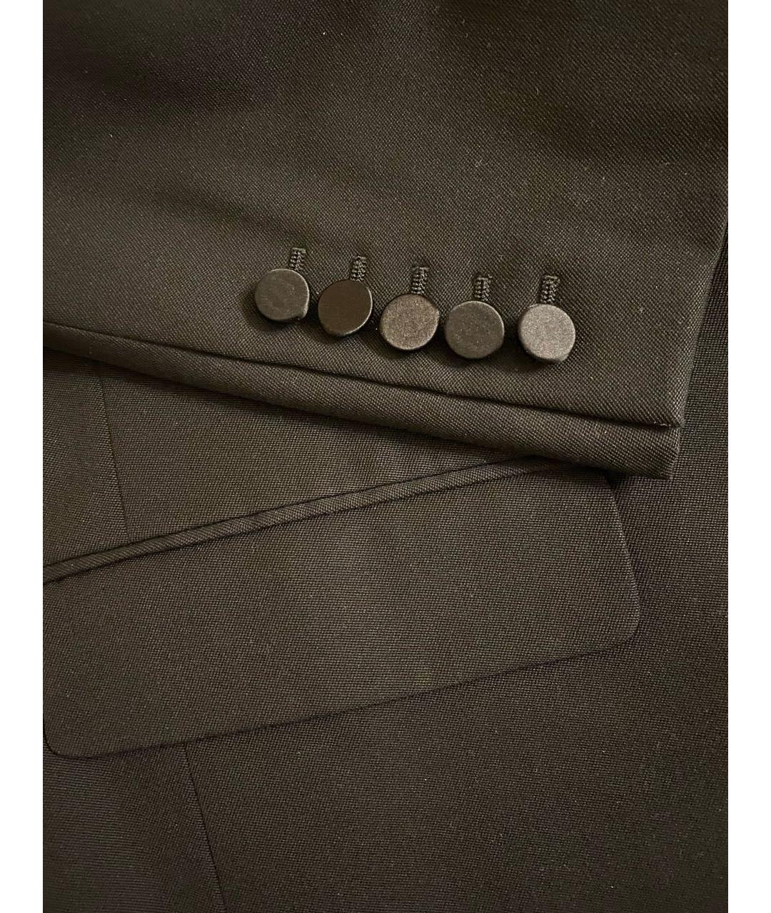 SAINT LAURENT Черный шерстяной жакет/пиджак, фото 4