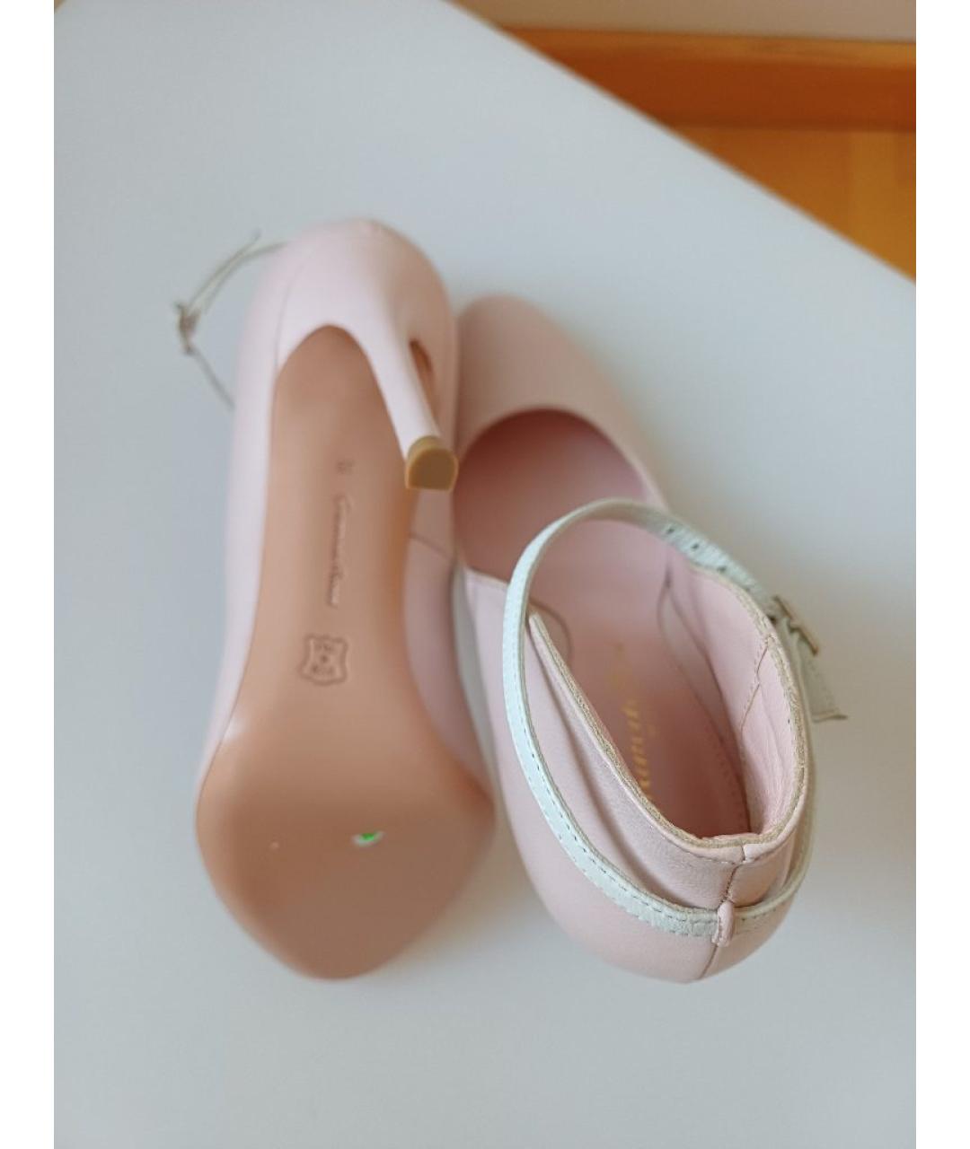 GIANVITO ROSSI Розовые кожаные туфли, фото 7