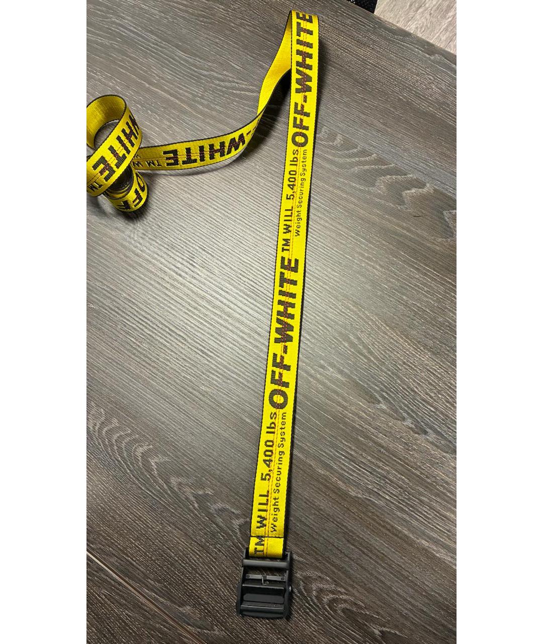 OFF-WHITE Желтый ремень, фото 2