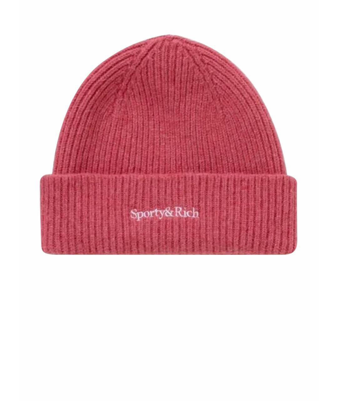 SPORTY AND RICH Коралловая шерстяная шапка, фото 1