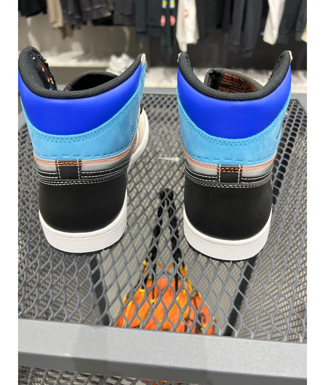 JORDAN Мульти кожаные высокие кроссовки / кеды, фото 4