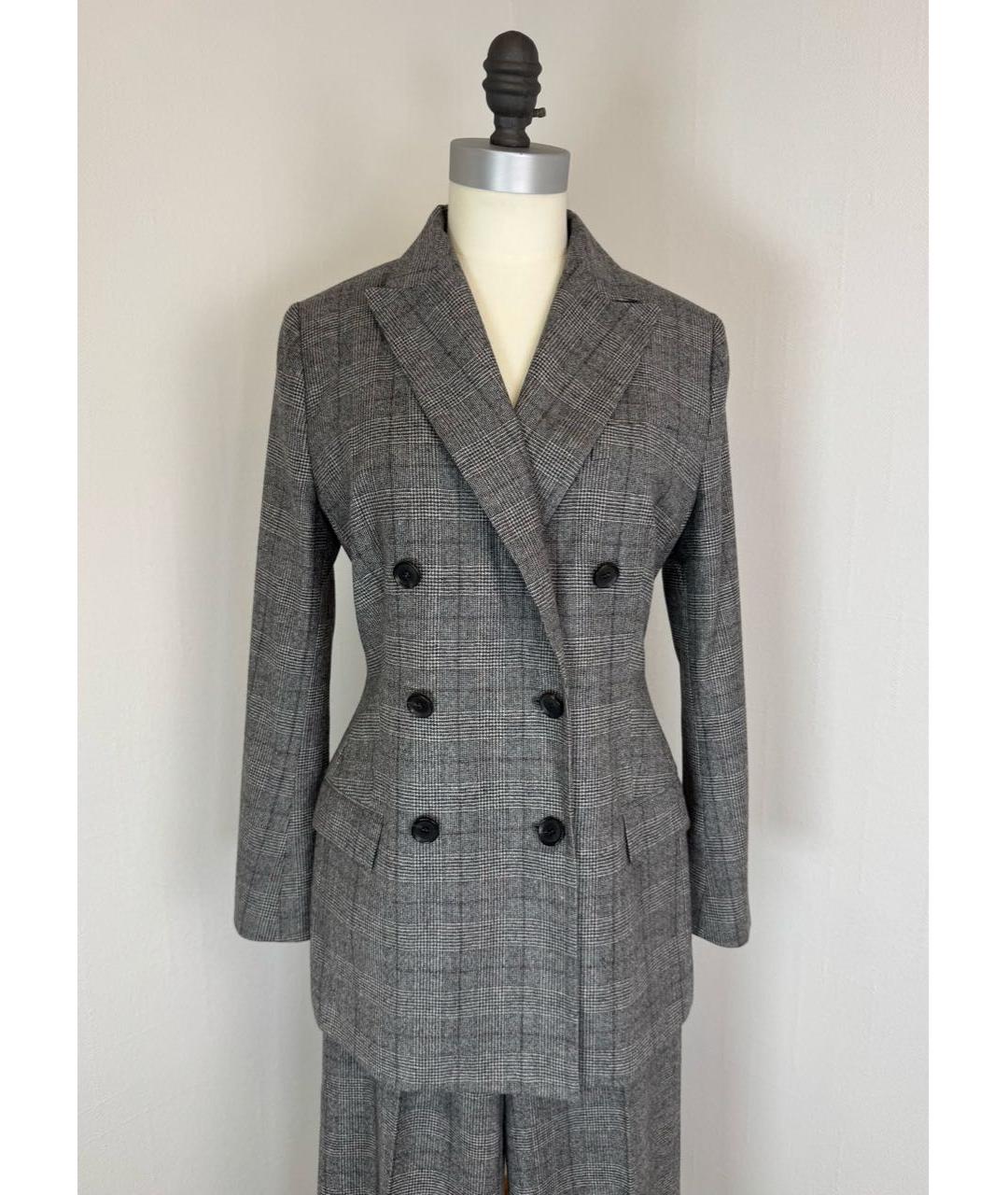 KITON Серый шерстяной костюм с брюками, фото 9