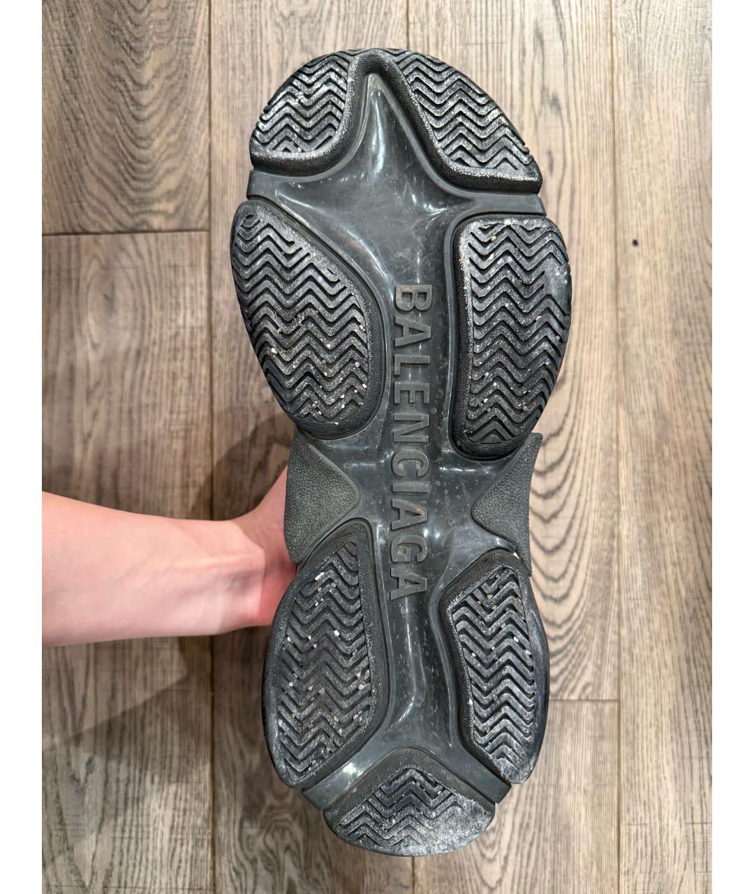 BALENCIAGA Красные текстильные низкие кроссовки / кеды, фото 6