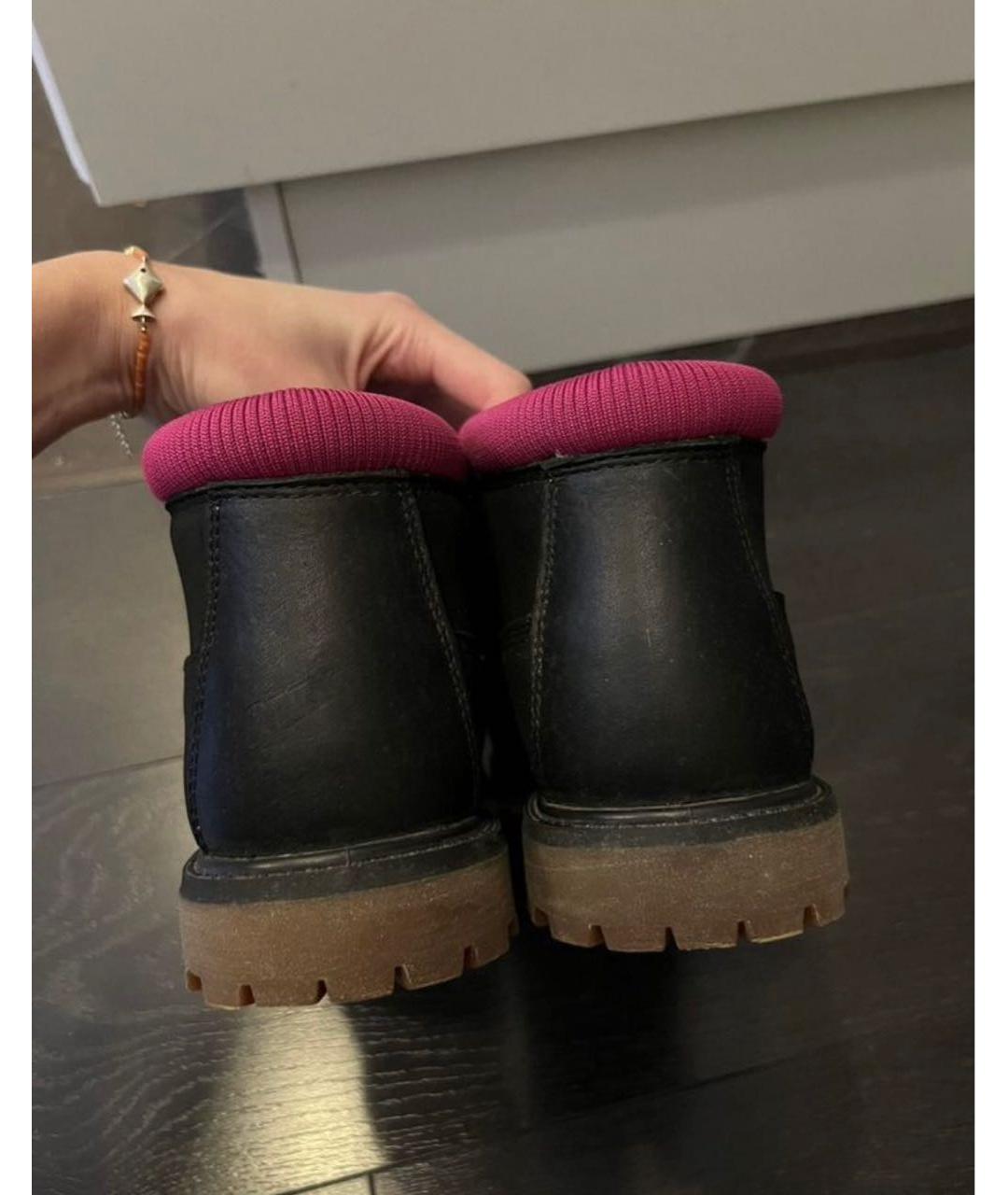 TIMBERLAND Черные нубуковые ботинки, фото 4