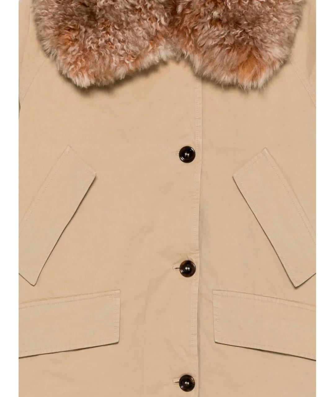 PRADA Бежевая хлопковая парка, фото 3