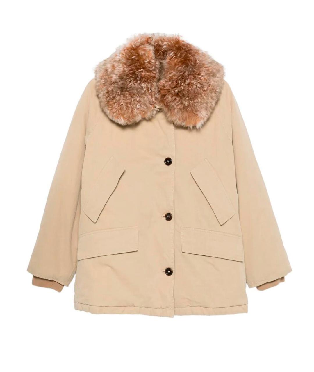 PRADA Бежевая хлопковая парка, фото 1