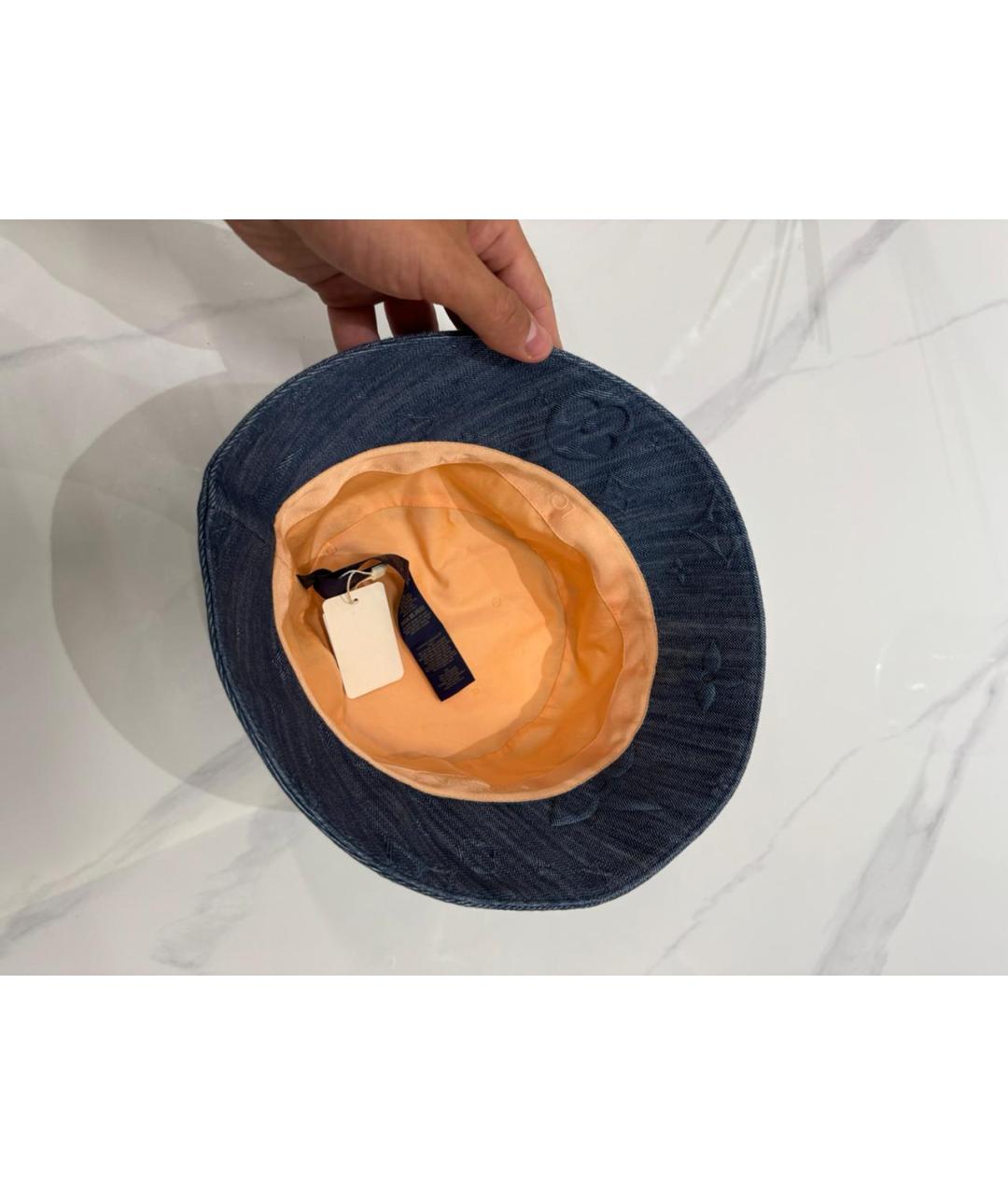 LOUIS VUITTON Голубая кепка/бейсболка, фото 2