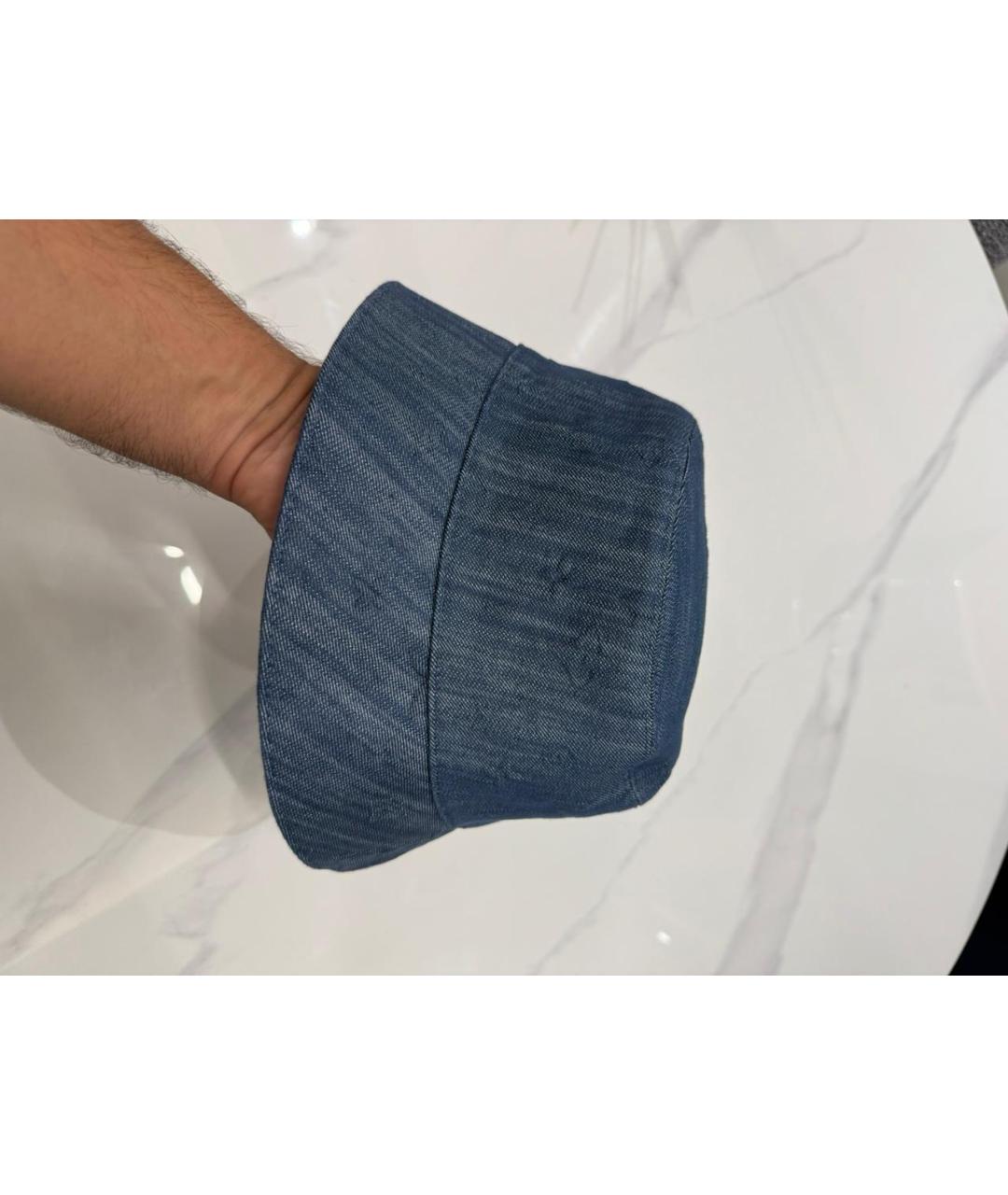 LOUIS VUITTON Голубая кепка/бейсболка, фото 3