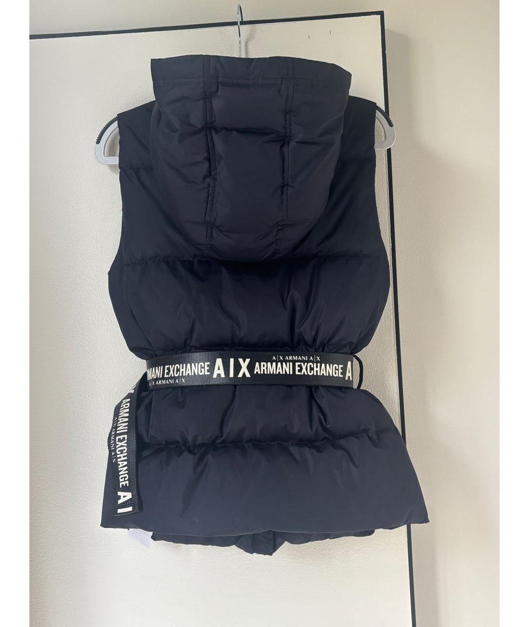 ARMANI EXCHANGE Синий полиэстеровый жилет, фото 2