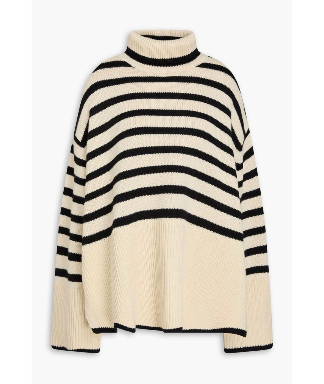 TOTEME Бежевый шерстяной джемпер / свитер, фото 4