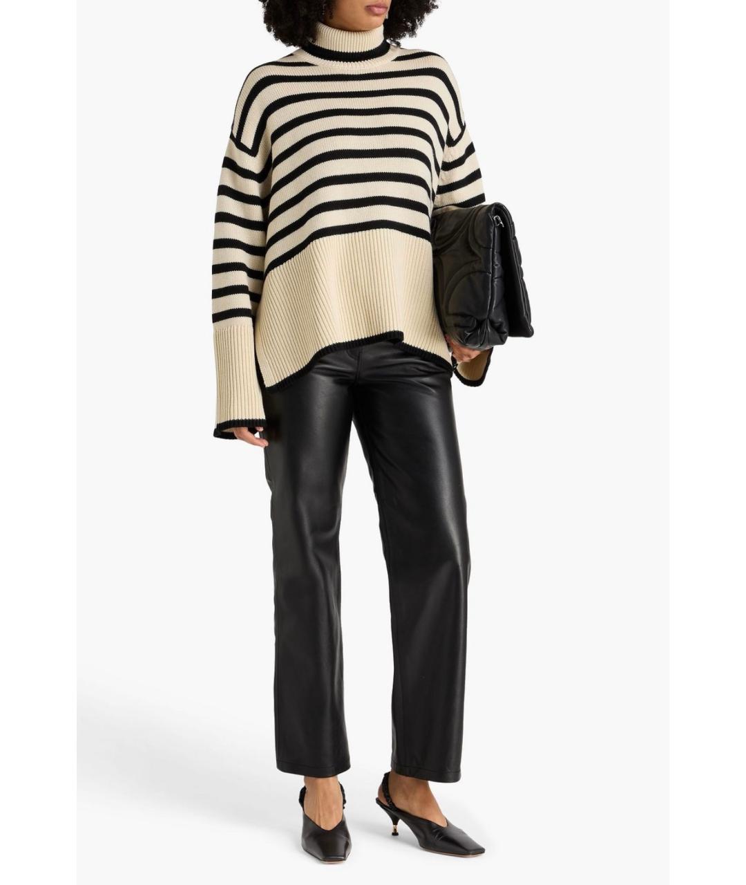 TOTEME Бежевый шерстяной джемпер / свитер, фото 2