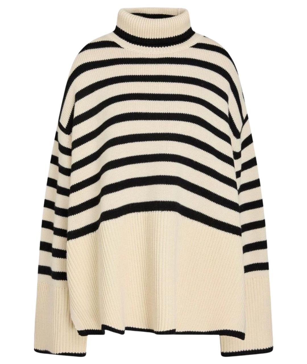 TOTEME Бежевый шерстяной джемпер / свитер, фото 1