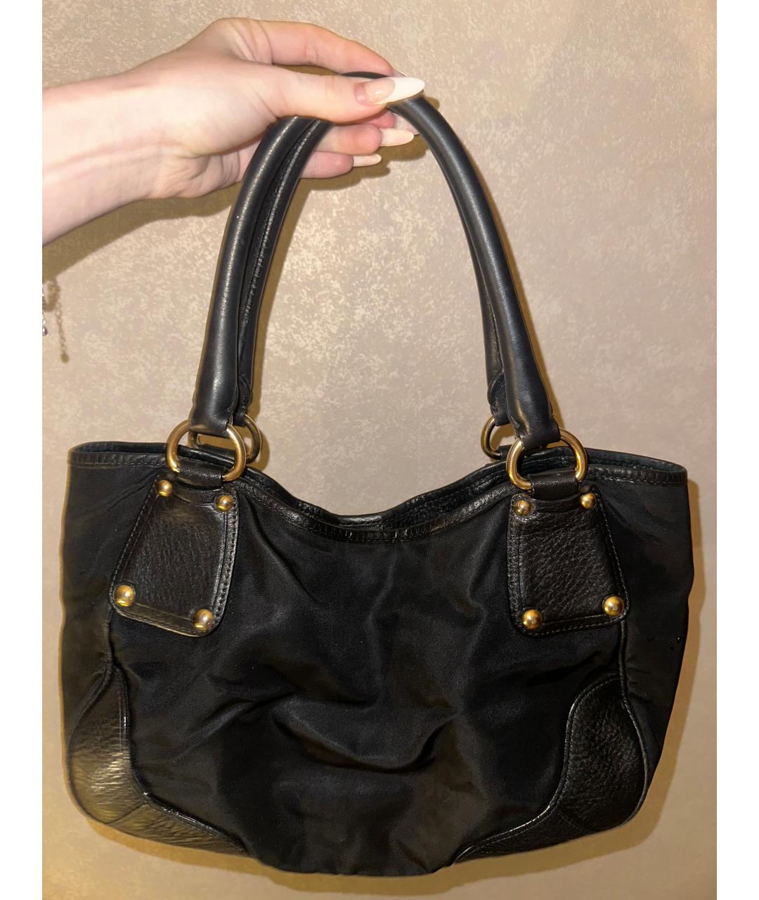 PRADA Черная синтетическая сумка через плечо, фото 2