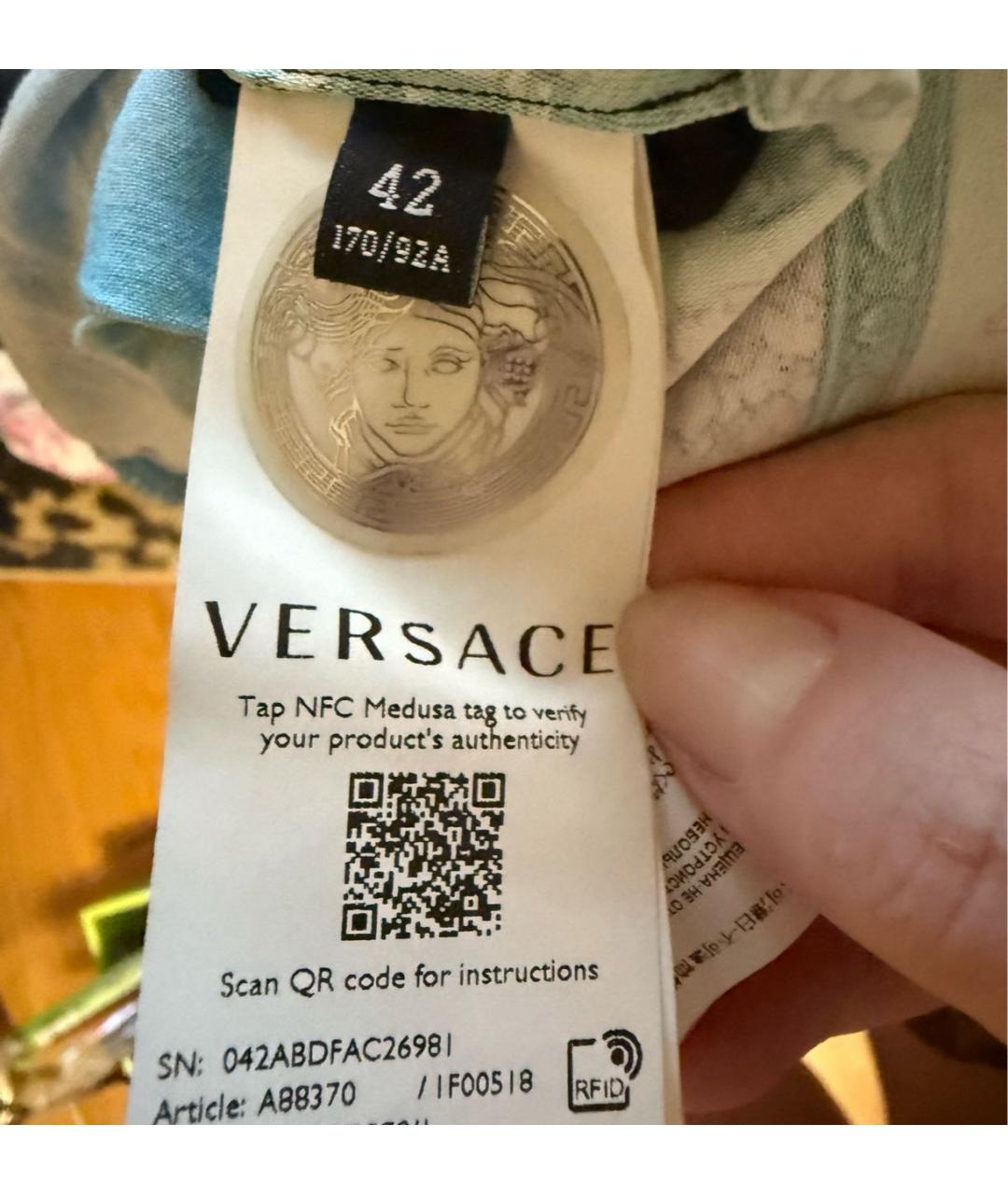 VERSACE Полиэстеровое повседневное платье, фото 3