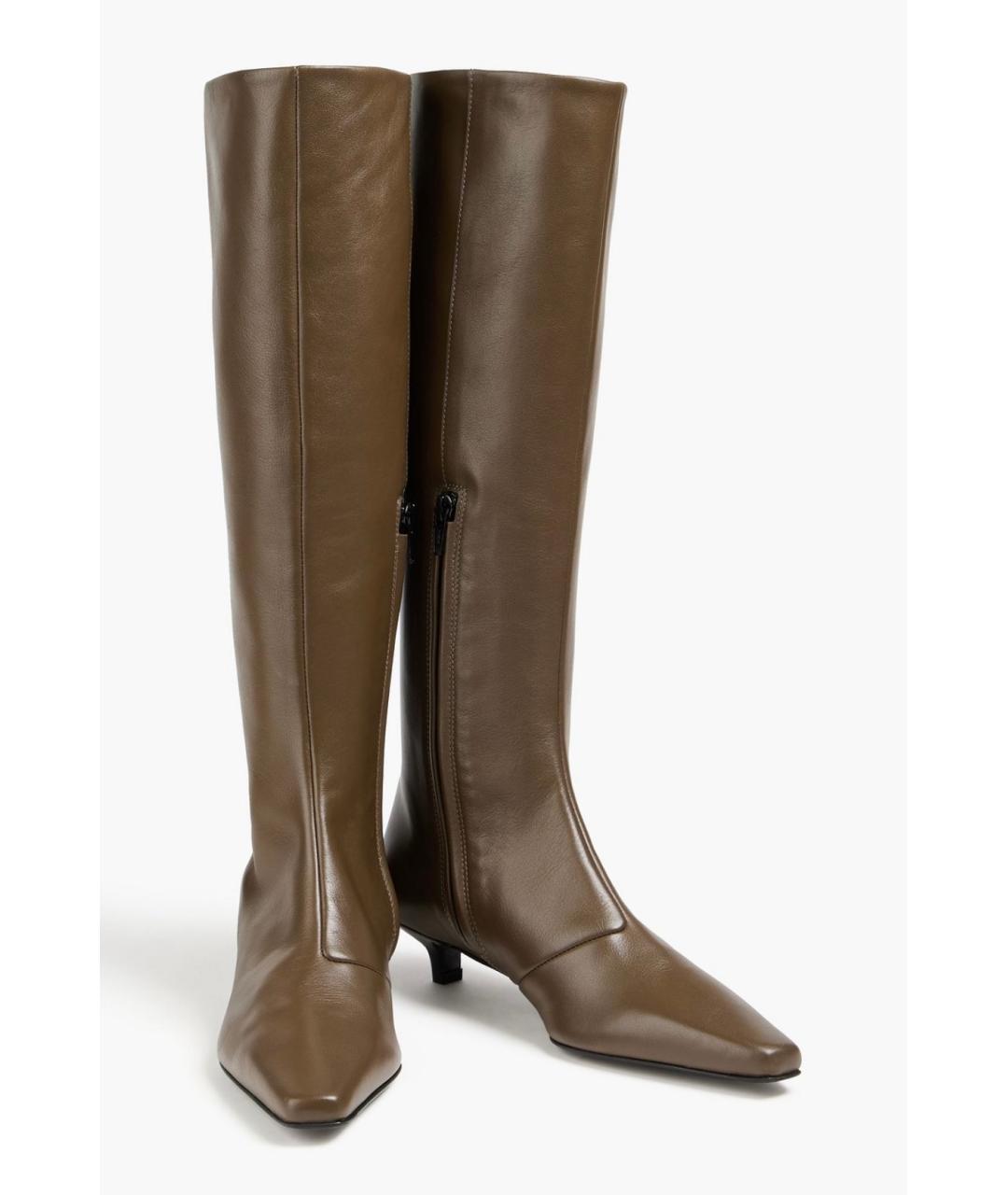 TOTEME Коричневые кожаные сапоги, фото 2