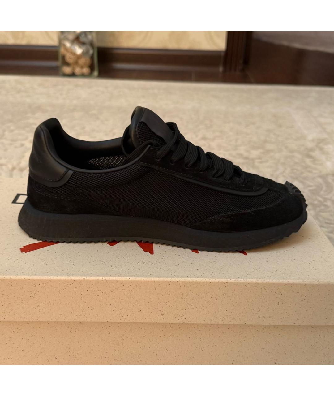 DOLCE&GABBANA Черные замшевые кроссовки, фото 6