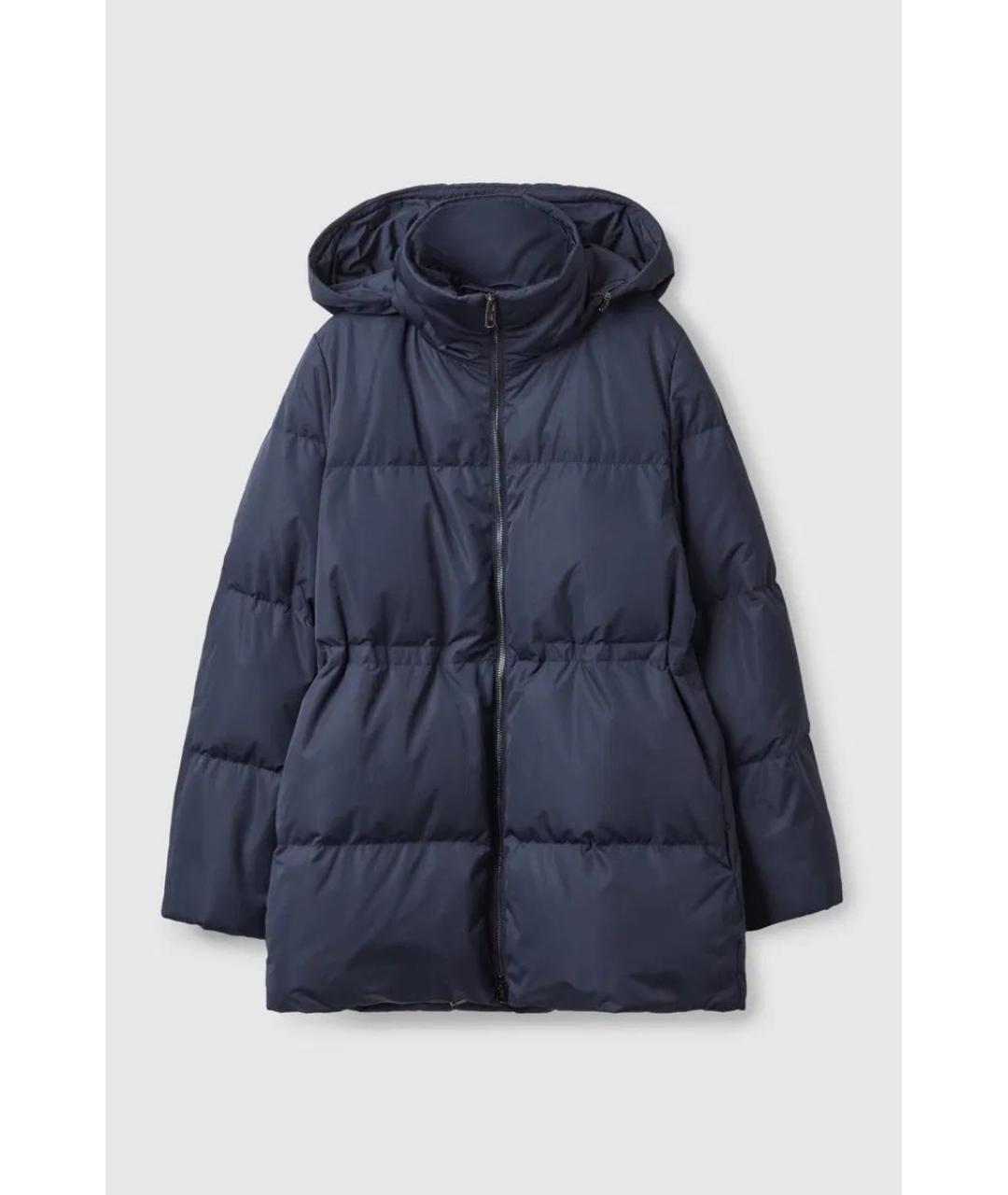 COS Темно-синий полиэстеровый пуховик, фото 8