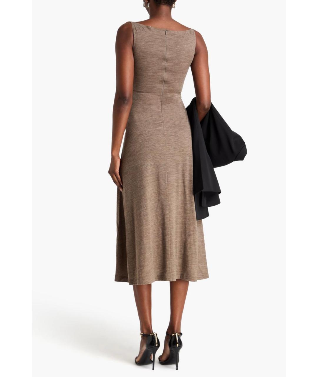 TOTEME Коричневое коктейльное платье, фото 3