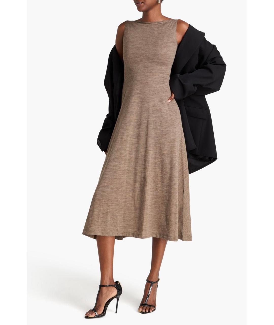 TOTEME Коричневое коктейльное платье, фото 2