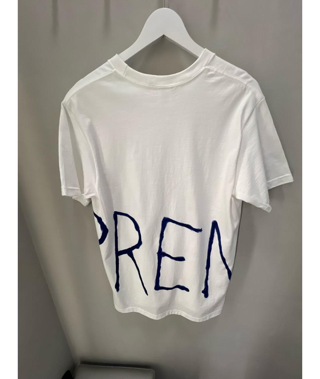 SUPREME Белая хлопковая футболка, фото 2