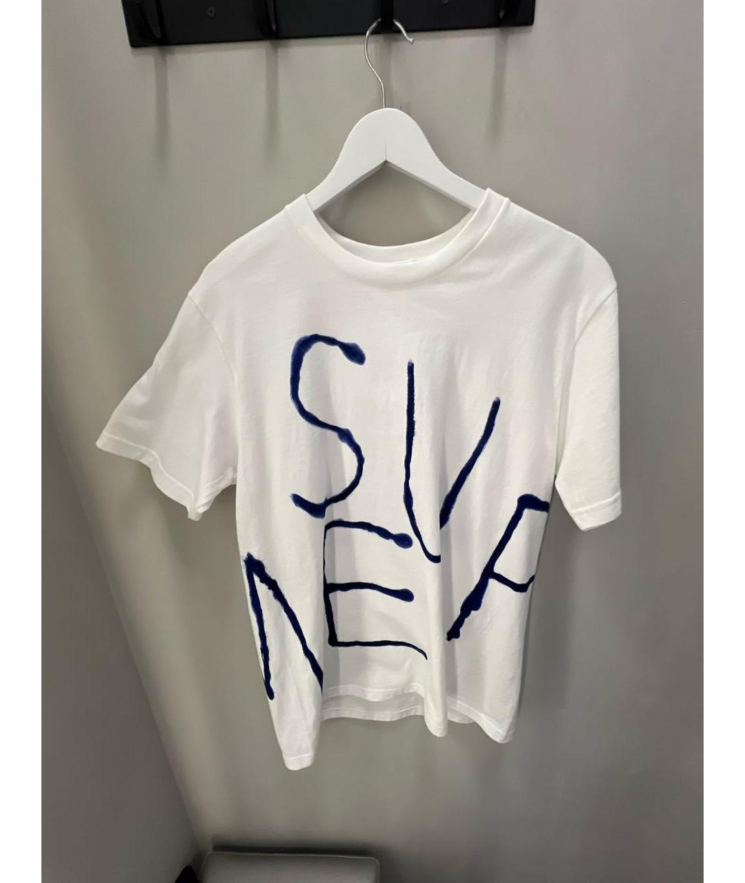 SUPREME Белая хлопковая футболка, фото 5