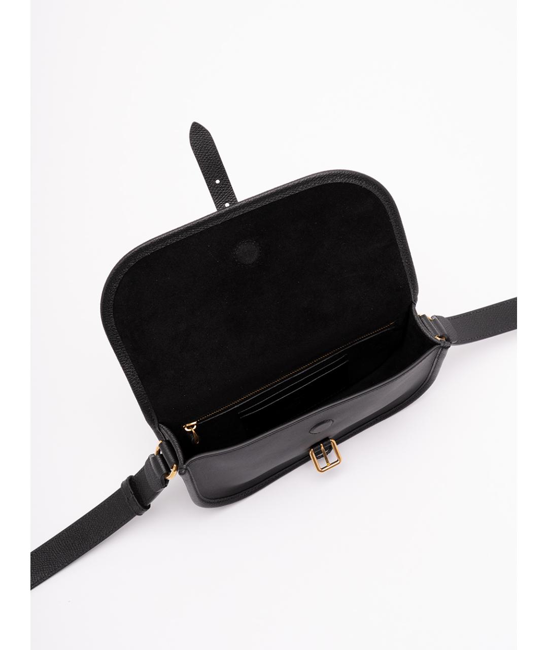 VALENTINO Черная кожаная сумка на плечо, фото 5