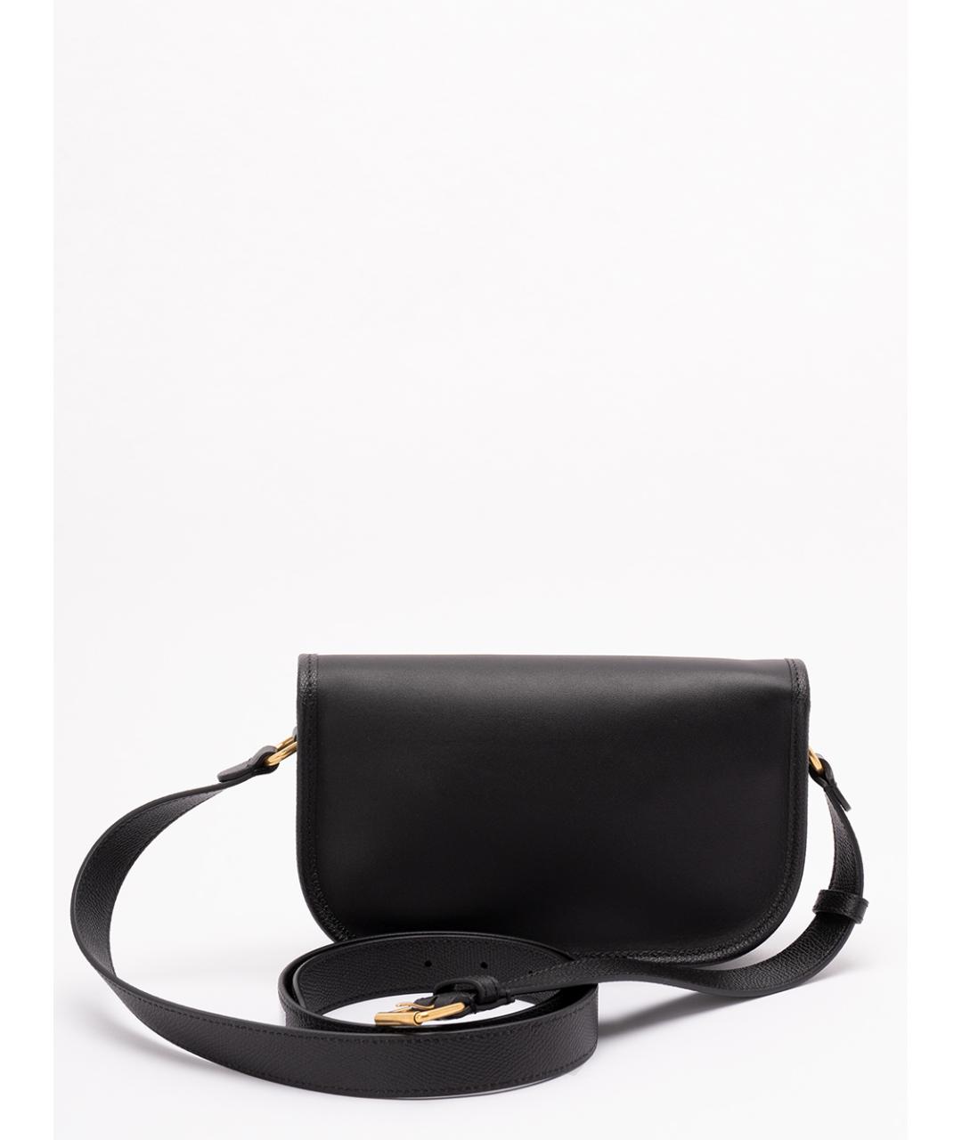 VALENTINO Черная кожаная сумка на плечо, фото 2