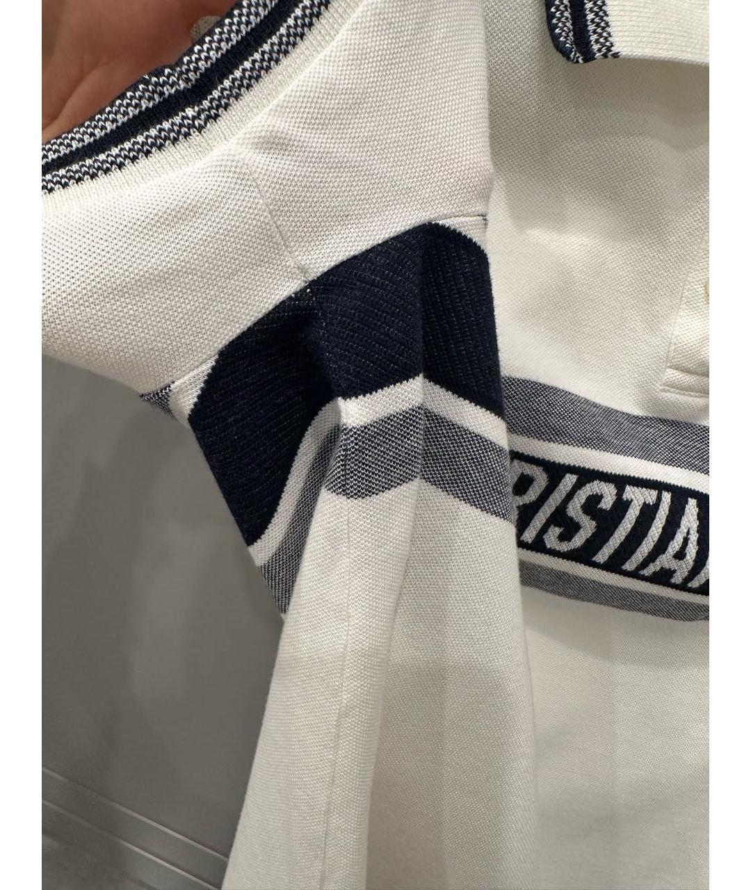 CHRISTIAN DIOR Белая хлопковая футболка, фото 7