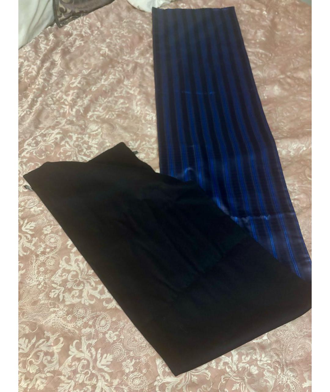 STEFANO RICCI Синий кашемировый шарф, фото 3