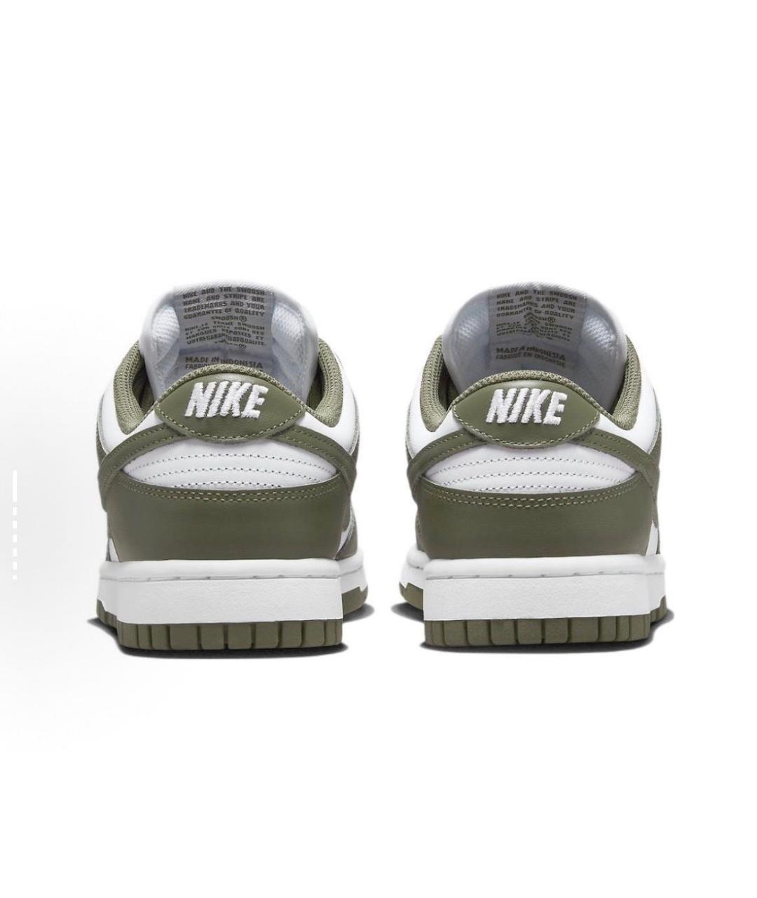 NIKE Хаки кожаные кроссовки, фото 4