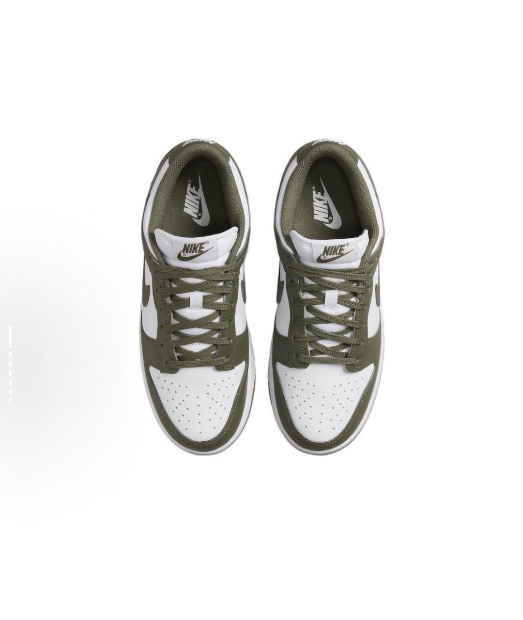 NIKE Хаки кожаные кроссовки, фото 3