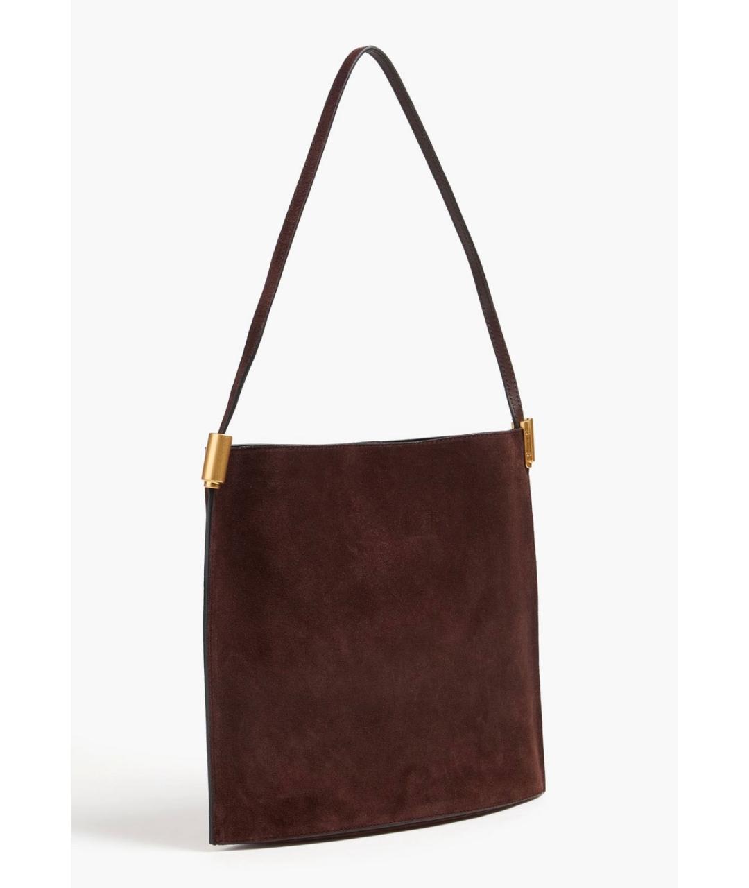 NEOUS Коричневая замшевая сумка через плечо, фото 3