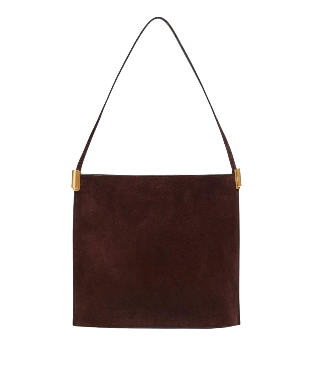 NEOUS Коричневая замшевая сумка через плечо, фото 1