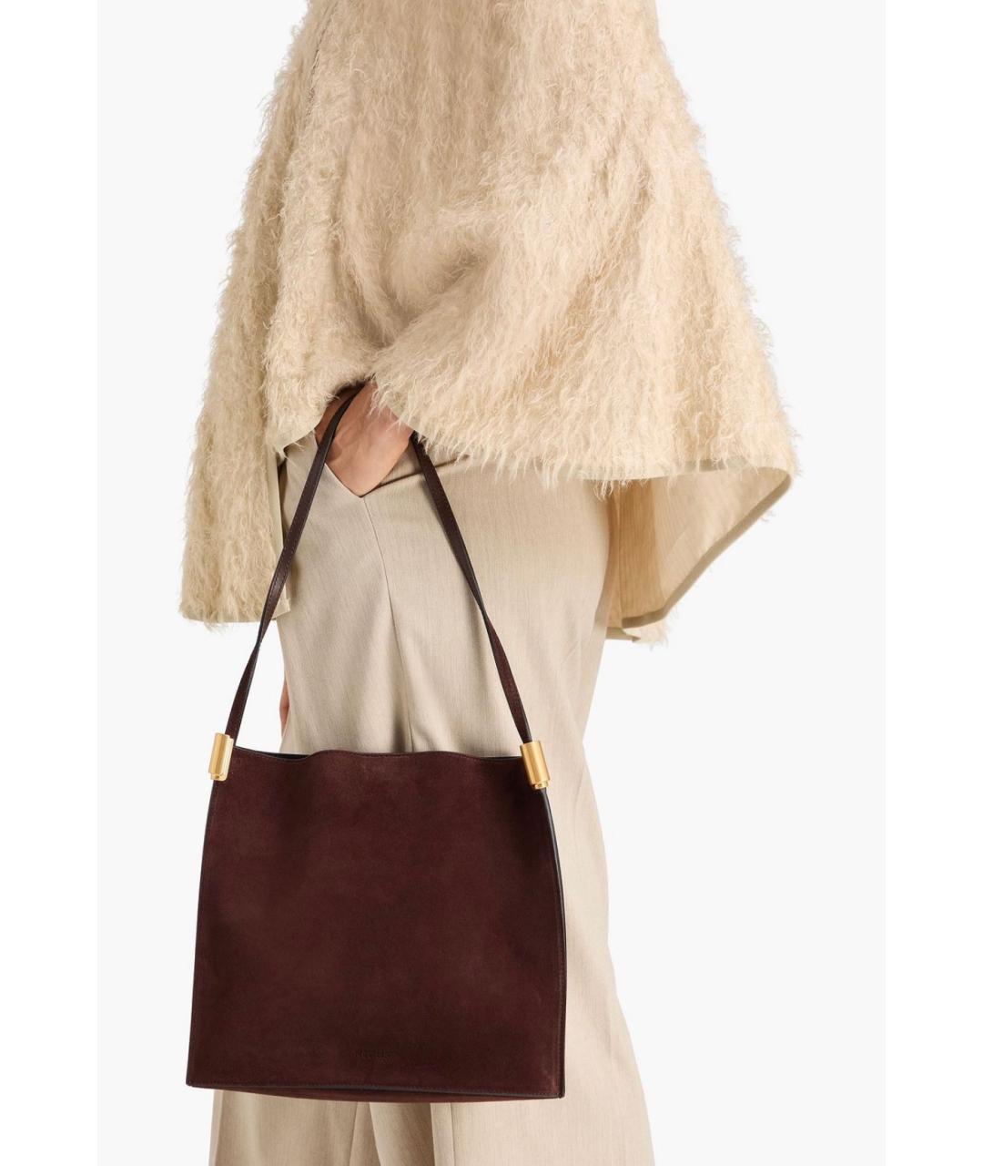 NEOUS Коричневая замшевая сумка через плечо, фото 2