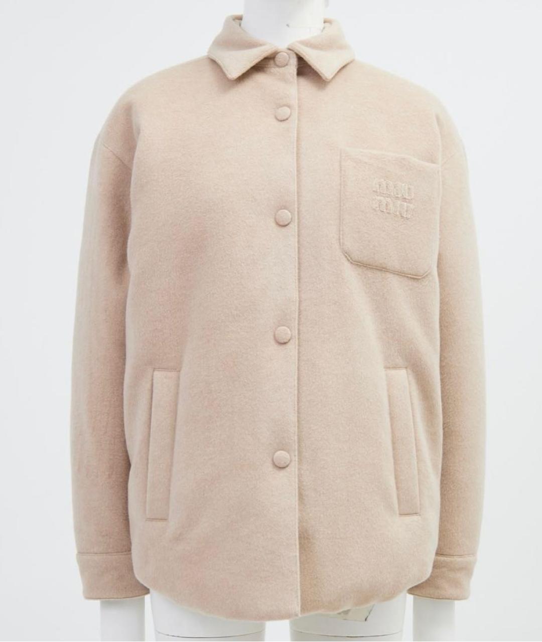 MIU MIU Бежевая куртка, фото 5