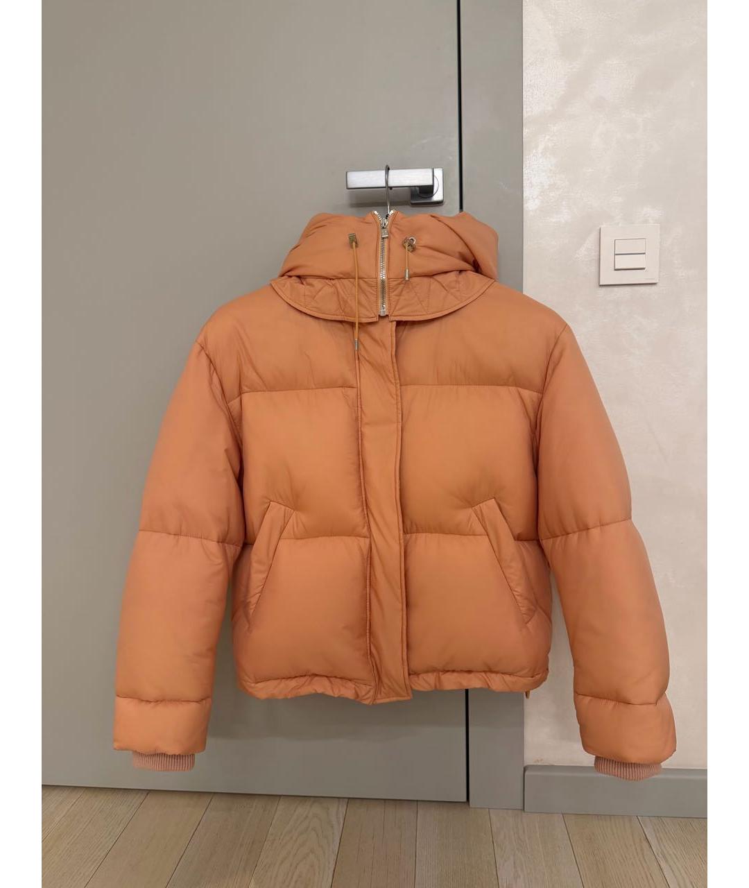 LORO PIANA Коралловый хлопко-эластановый пуховик, фото 5