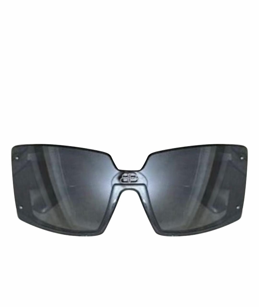 BALENCIAGA Черные пластиковые солнцезащитные очки, фото 1