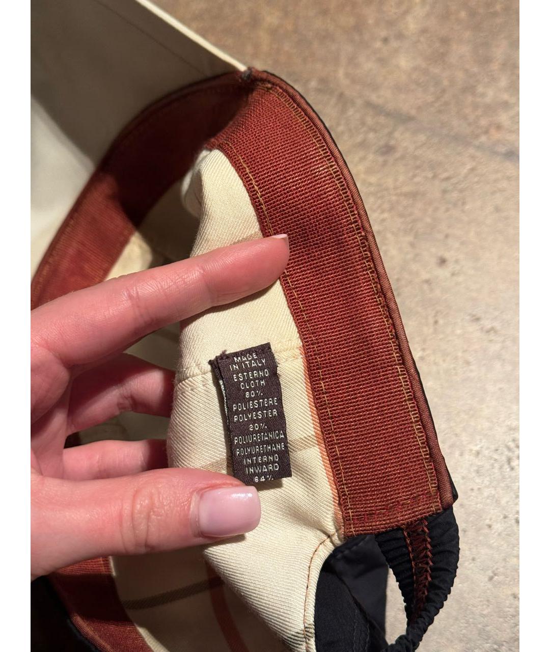 LORO PIANA Темно-синяя синтетическая кепка/бейсболка, фото 4