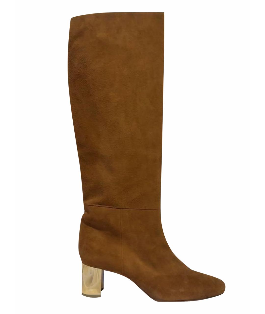 EMILIO PUCCI Коричневые замшевые сапоги, фото 1