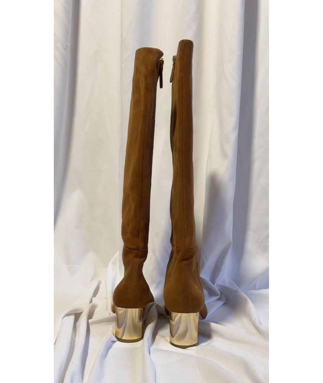 EMILIO PUCCI Коричневые замшевые сапоги, фото 4