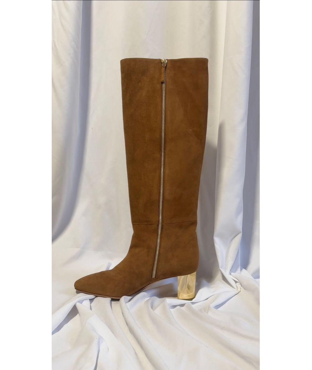 EMILIO PUCCI Коричневые замшевые сапоги, фото 6