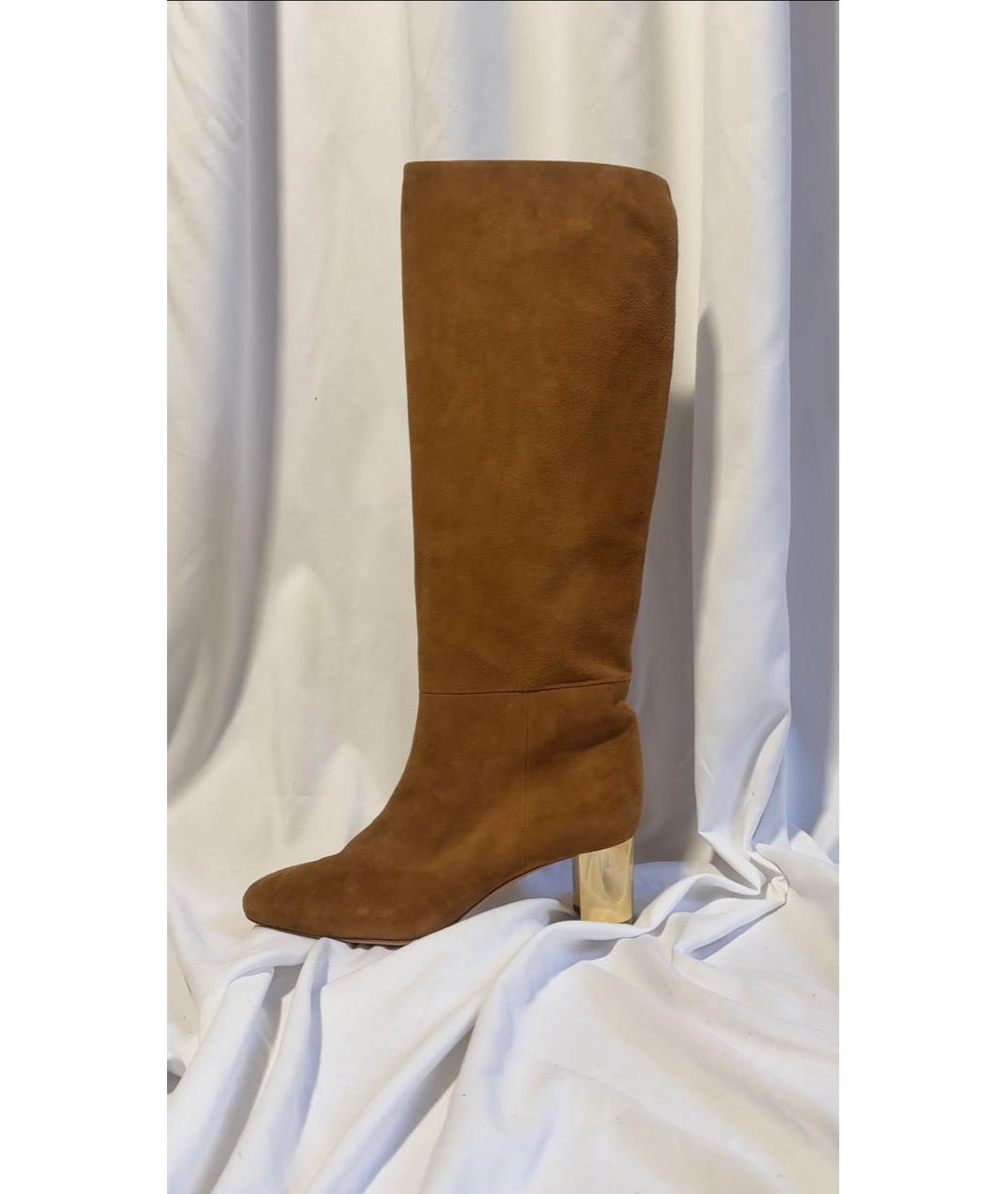 EMILIO PUCCI Коричневые замшевые сапоги, фото 9