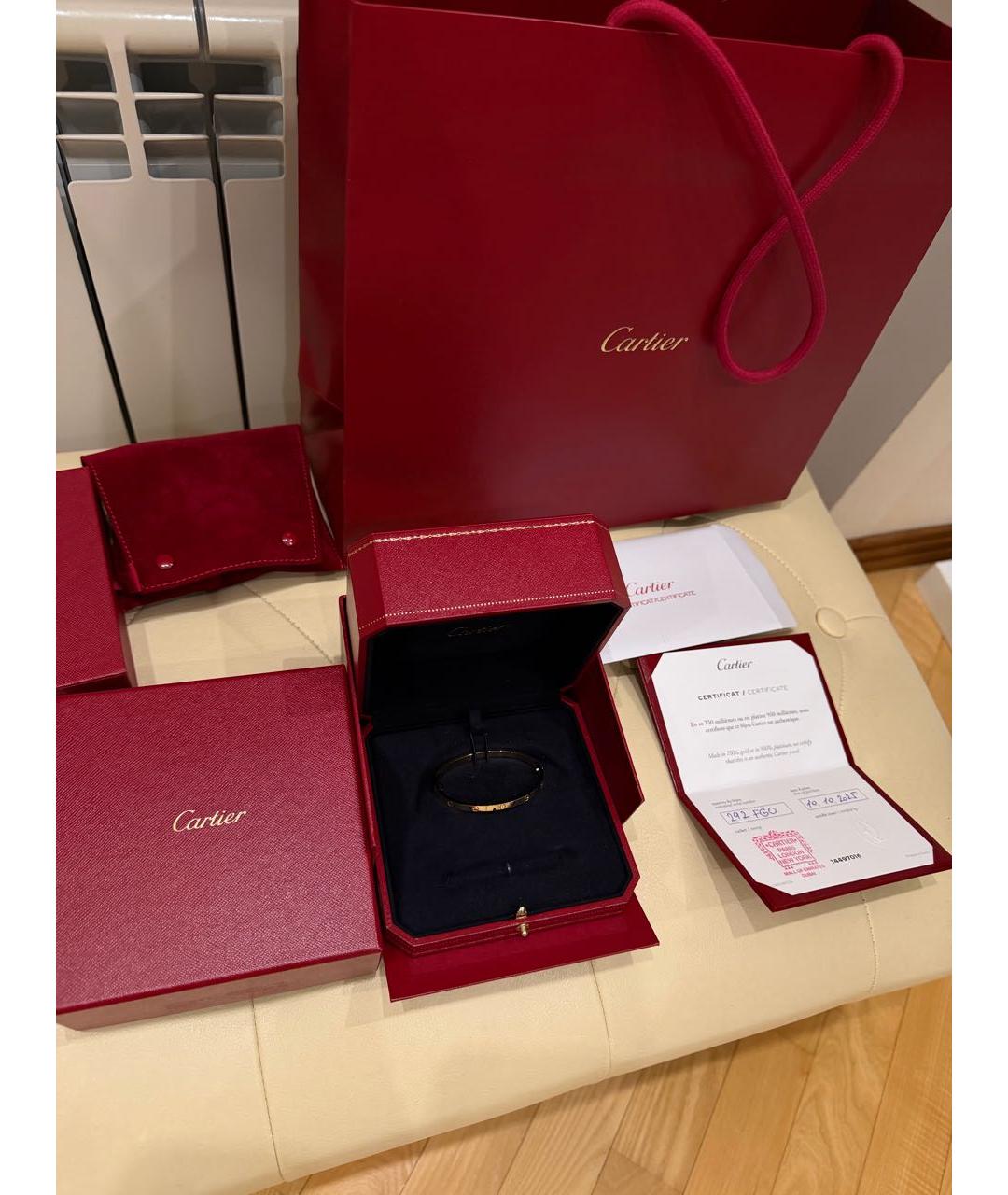 CARTIER Золотой браслет из желтого золота, фото 4