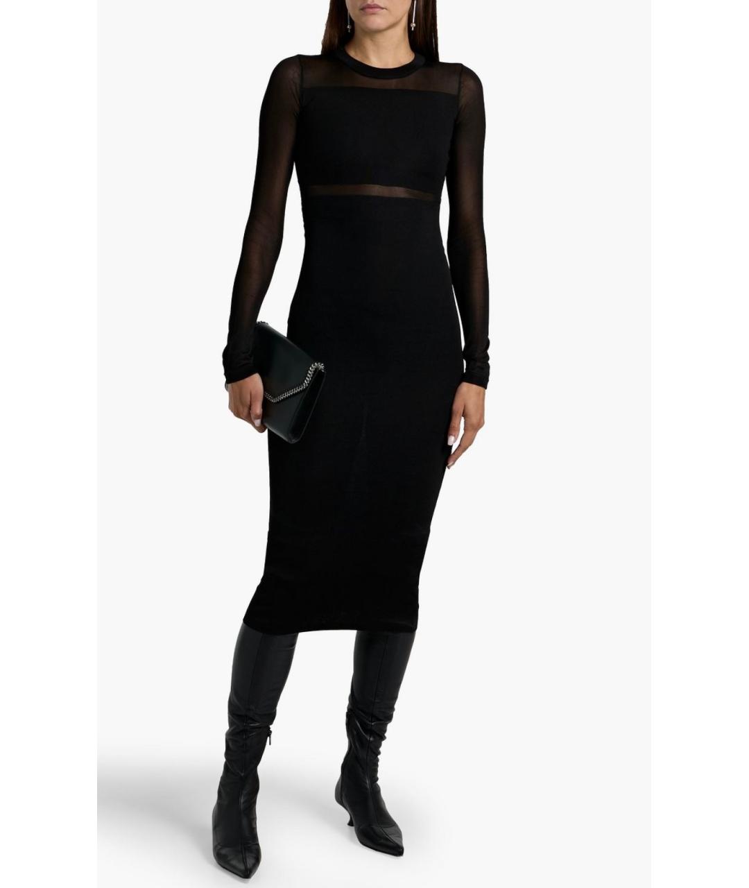 TOTEME Черное хлопковое коктейльное платье, фото 2